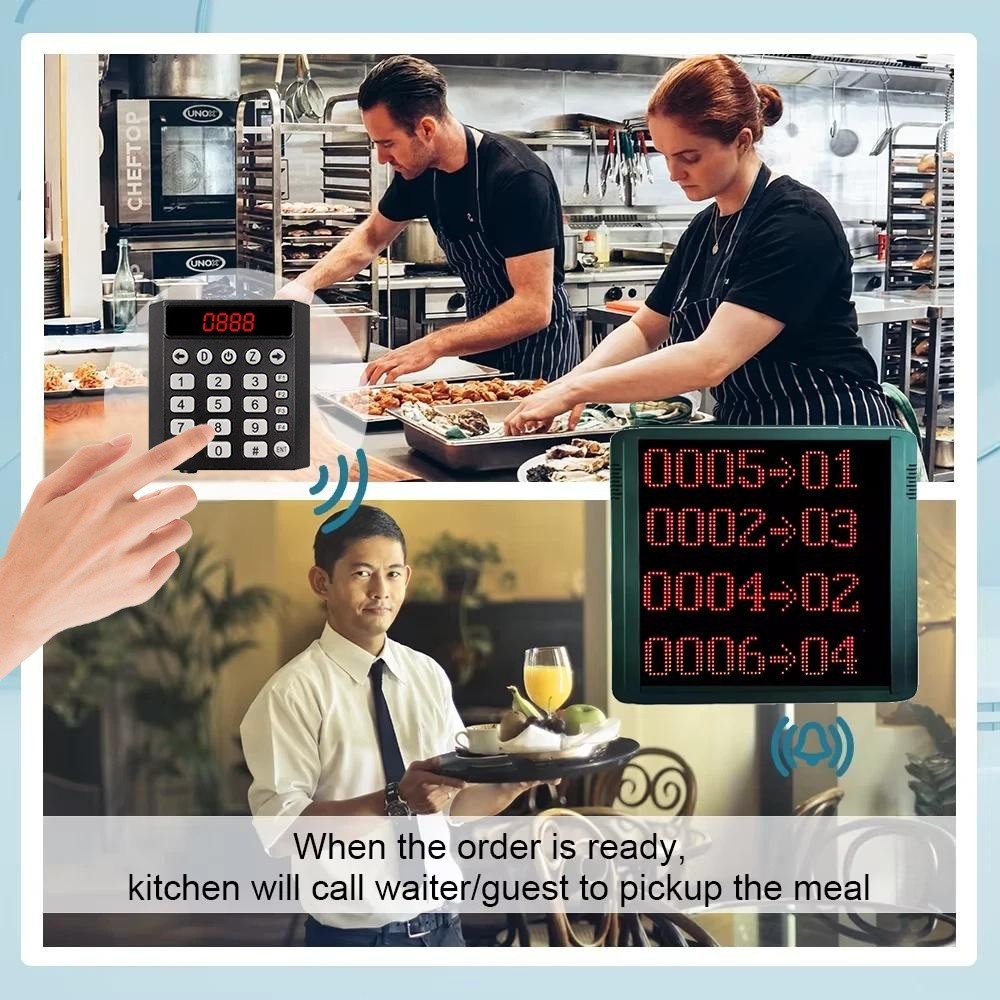 Take A Number Machine Wireless Queue Call Management System Large Screen 3 pad 1