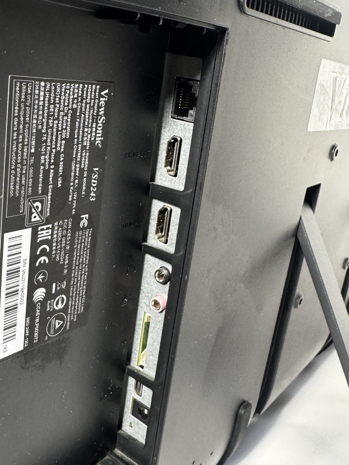 ViewSonic VS16340 Android Touchscreen POS VSD243