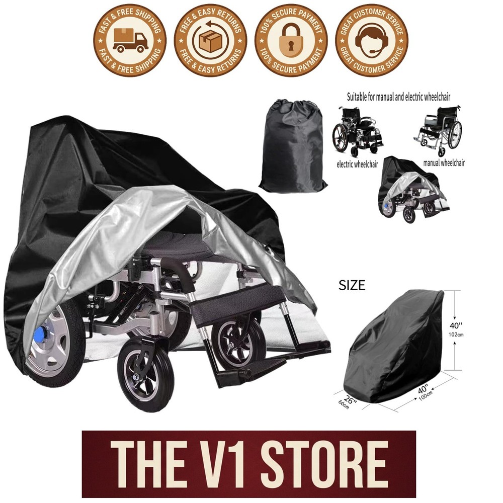 Durable Drawstring Mobility Scooter Cover – Protect from Dust, Snow & Rain