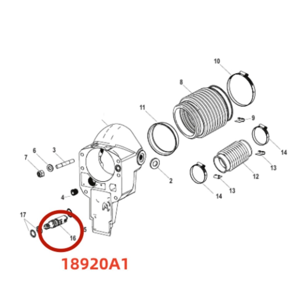 For Mercury Mercruiser 18920A1 VALVE ASSEMBLY