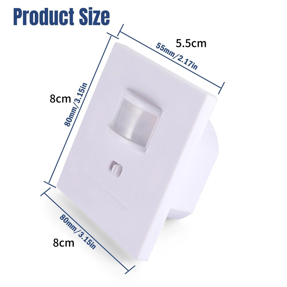 Infrared Motion Sensor Switch 140° Detection Angle AC100-240V for Public Places