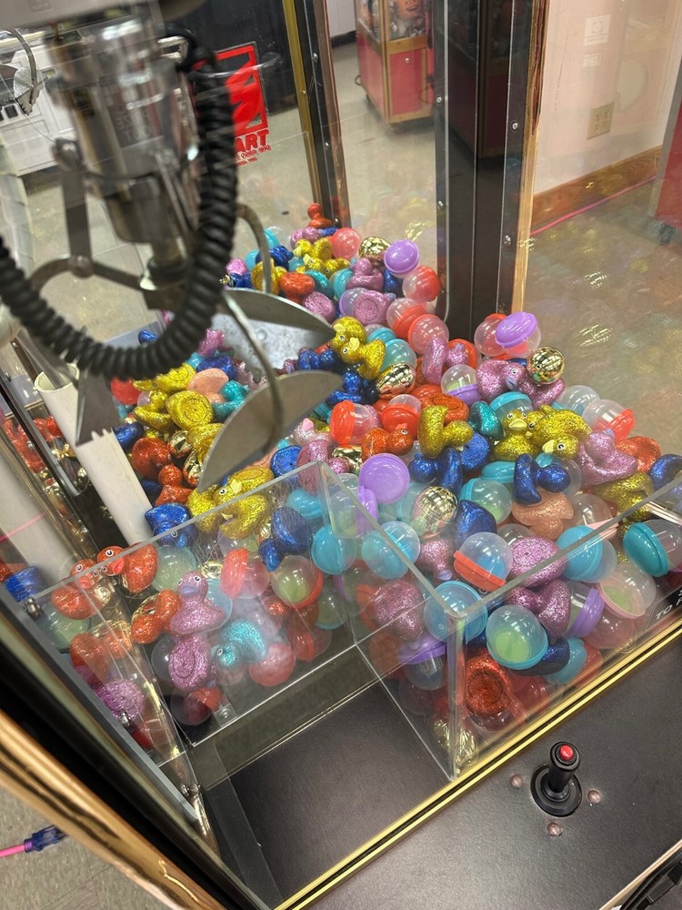 Smart Industries Candy Crane (claw) machine loaded with prizes included