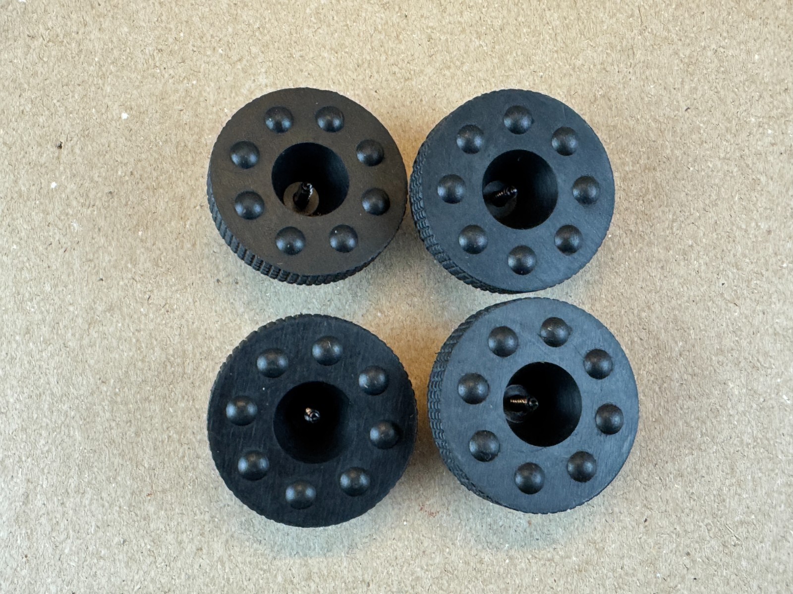 4 New TURNTABLE FEET w/ screws for Pioneer JVC Technics Marantz etc