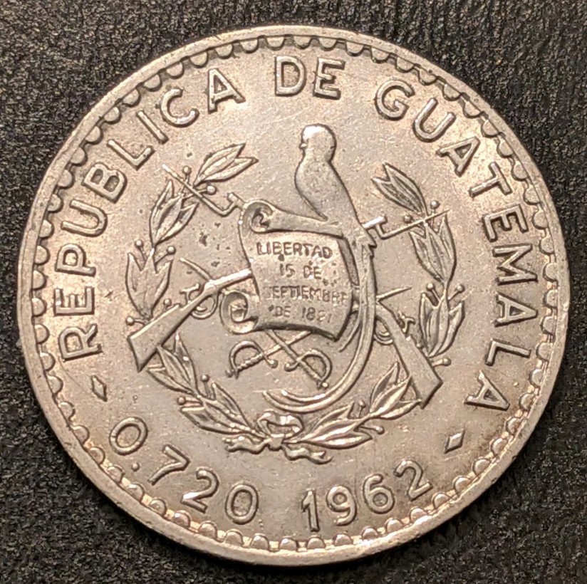 1962 Guatemala 50 Centavos