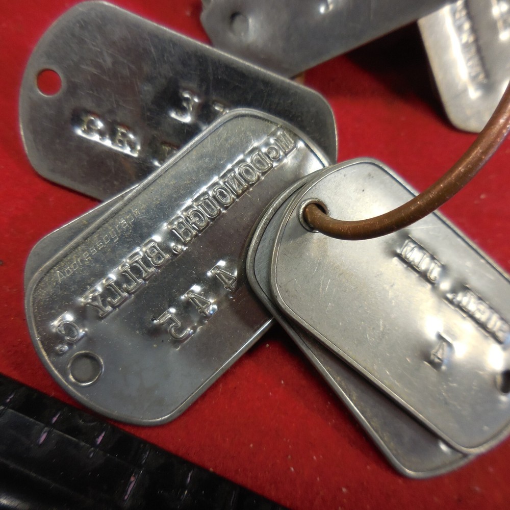 (14) VINTAGE COAL MINING NAME TAGS ALL DIFFERENT NAMES