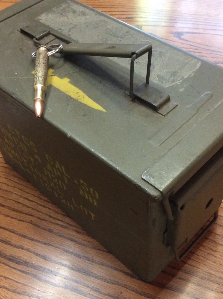 30-06 SPRG BULLET KEYCHAIN, KEYRING 30-06 ACID ETCH