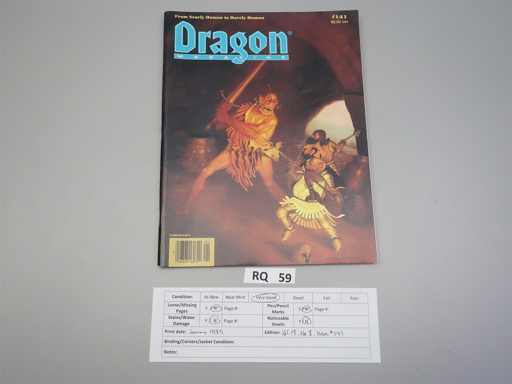 Dragon Magazine: Issue # 141 (TSR)