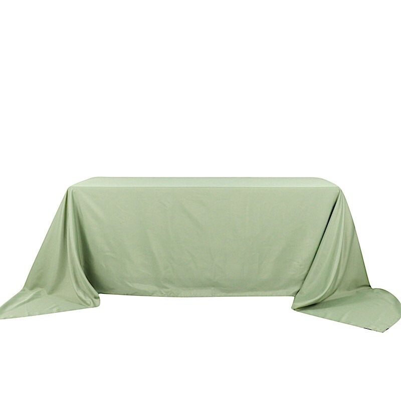 90x156-Inch BLUSH RECTANGULAR Polyester Tablecloths Reception Catering Wedding