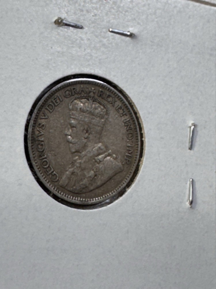 1917 Canada 10 Cents Silver Coin