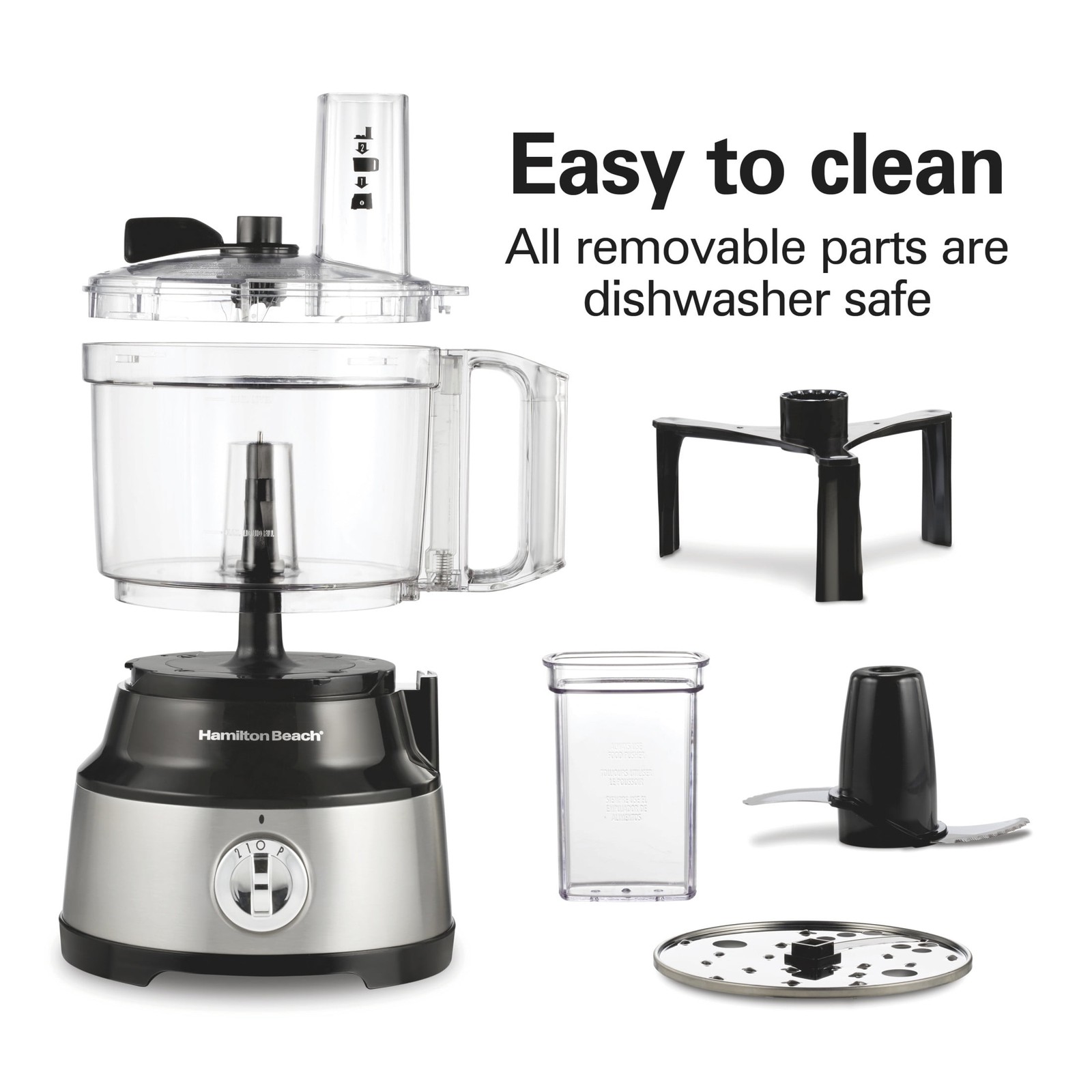 10 Cup Food Processor and Chopper with Extra Large Chute and Bowl Scraper