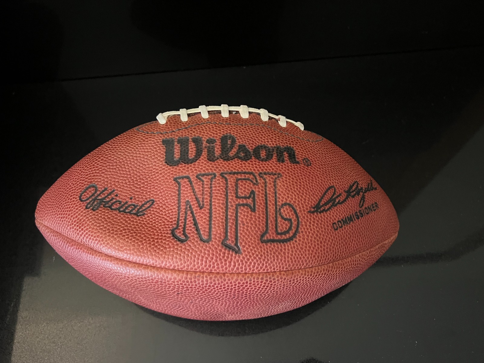 1970'S Pete Rozelle OAKLAND RAIDERS GAME USED WILSON PRO FOOTBALL EQUIP MANAGER