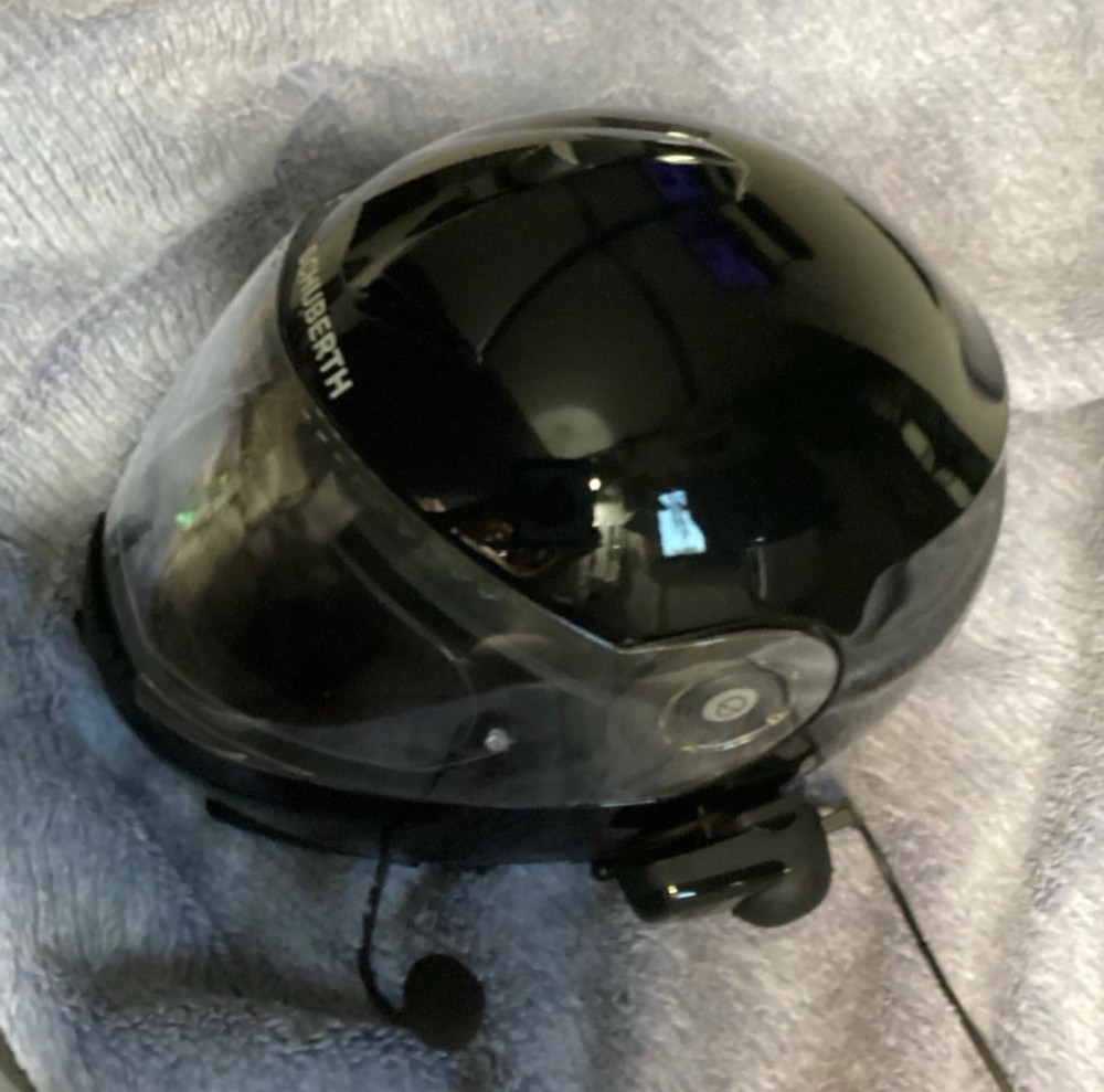 Motorcycle helmet by Schuberth C3 Pro Helmet and Sena Bluetooth Headset+Intercom
