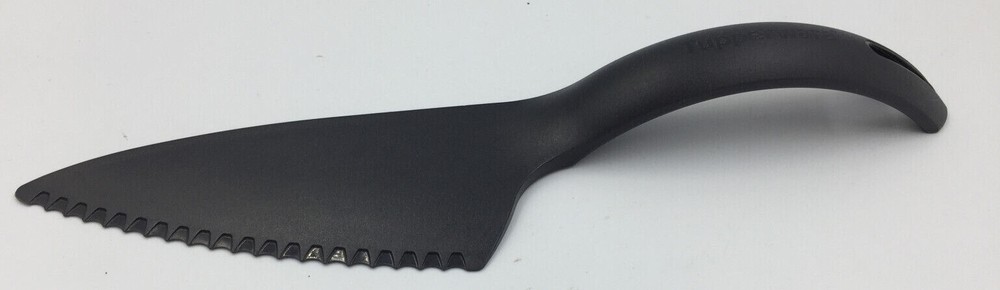 Tupperware Cut N Serve #5193A-7 Serrated Cake Pie Server - Black