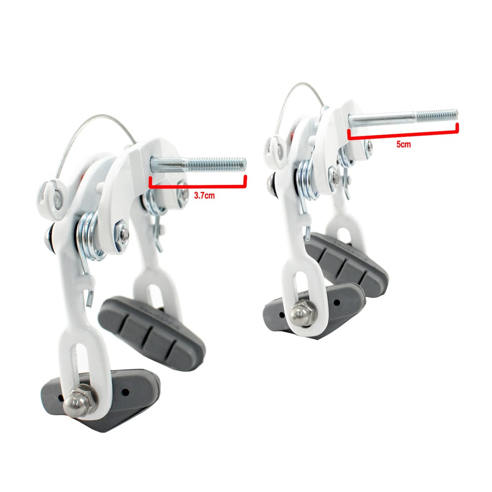 DIA-COMPE DC750 Center Pull Caliper Brake Set (Front+Rear) , White
