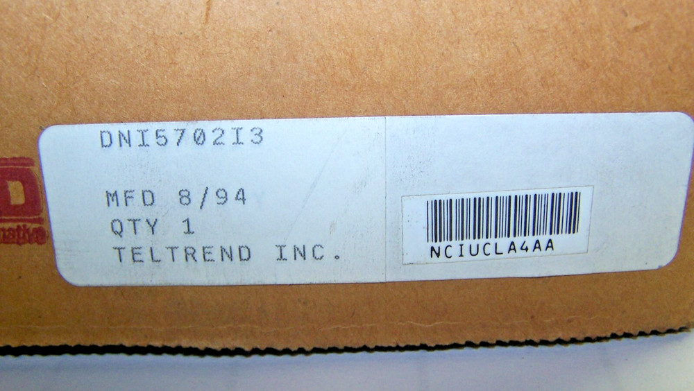 New Teltrend Digital Network Interface Connector Model DNI5702 Issue 3