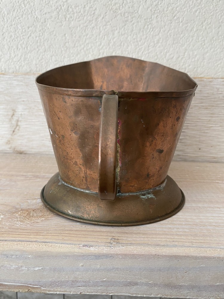 Vintage Rustic Copper Bucket #B12
