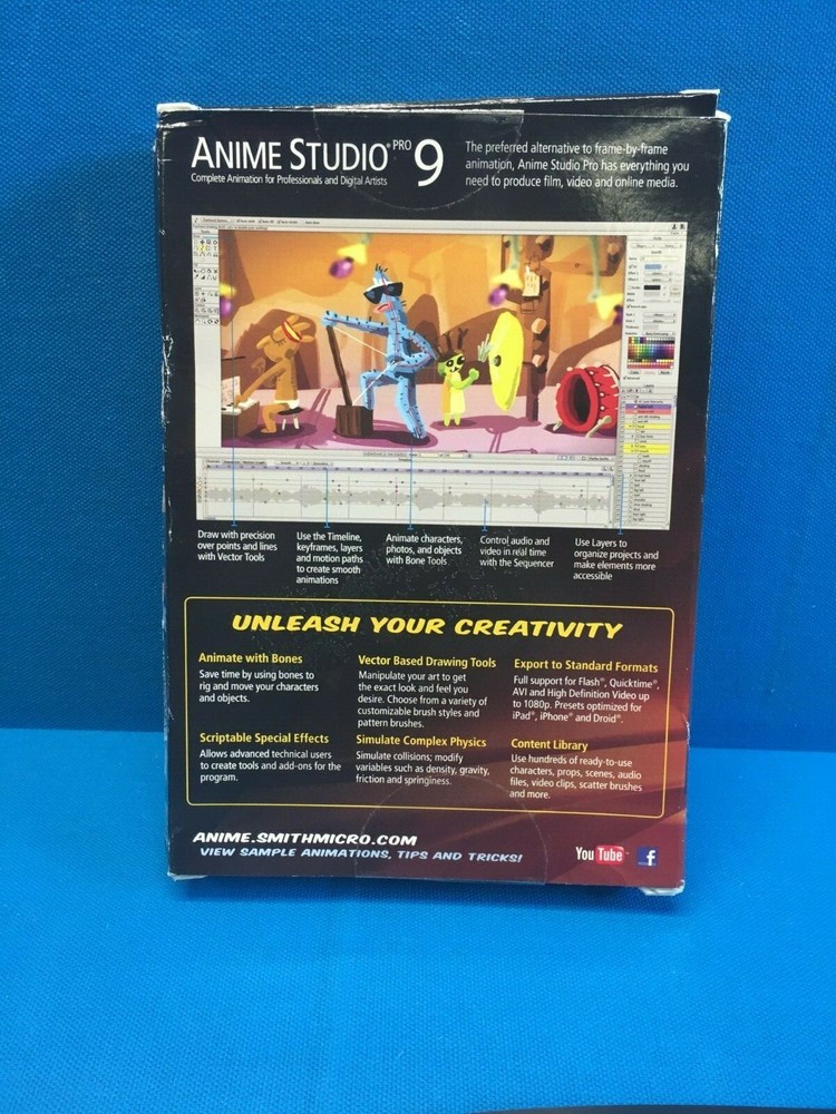 Anime Studio Pro 9 PC / MAC Discs Hybrid ASP90HBX2