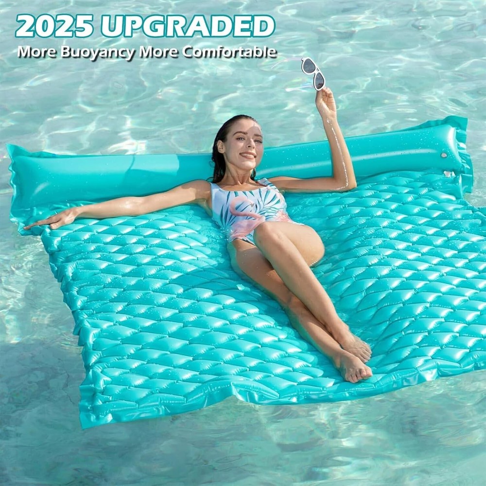 Giant Inflatable Floating Mat - Pool Float Lake Float Raft Lounge Floating Water