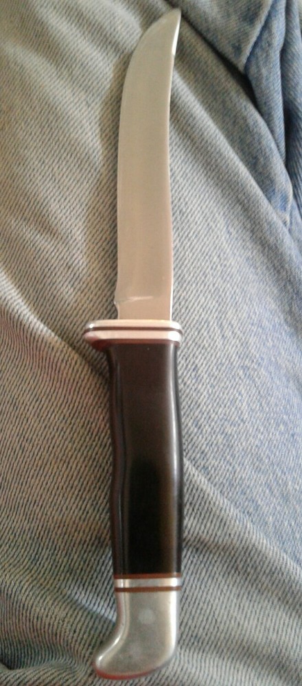 Vintage Buck Fixed Blade Knife and Sheath