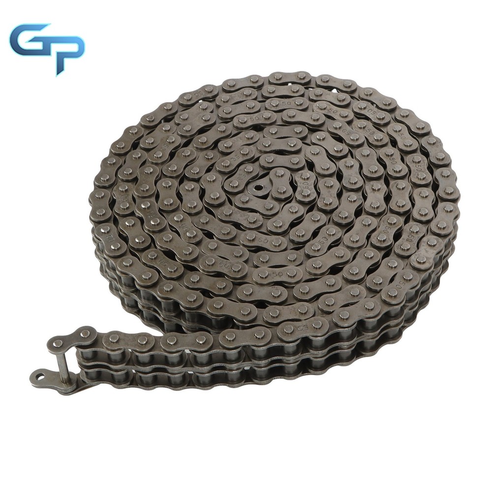 #50-2 Double Strand Duplex Roller Chain 10 Ft with 2 Connecting Link