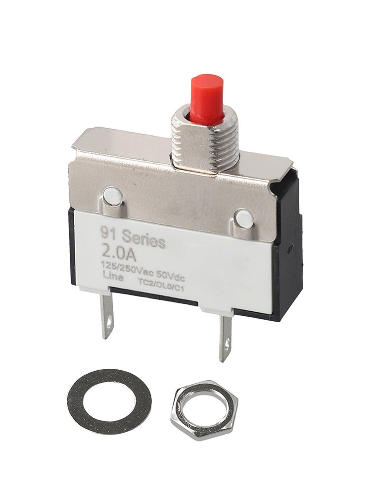 2A Manual Reset Thermal Switch for Overcurrent Protection in DC Circuits