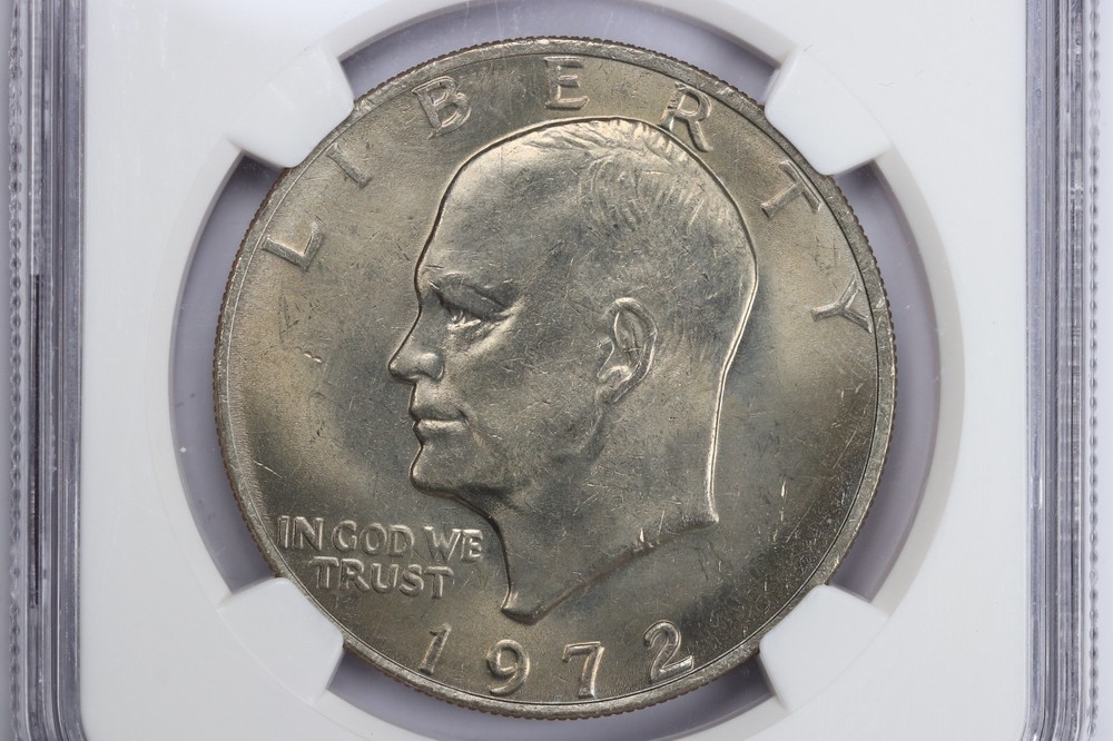 1972 $1 Eisenhower Dollar Type 3 NGC MS65