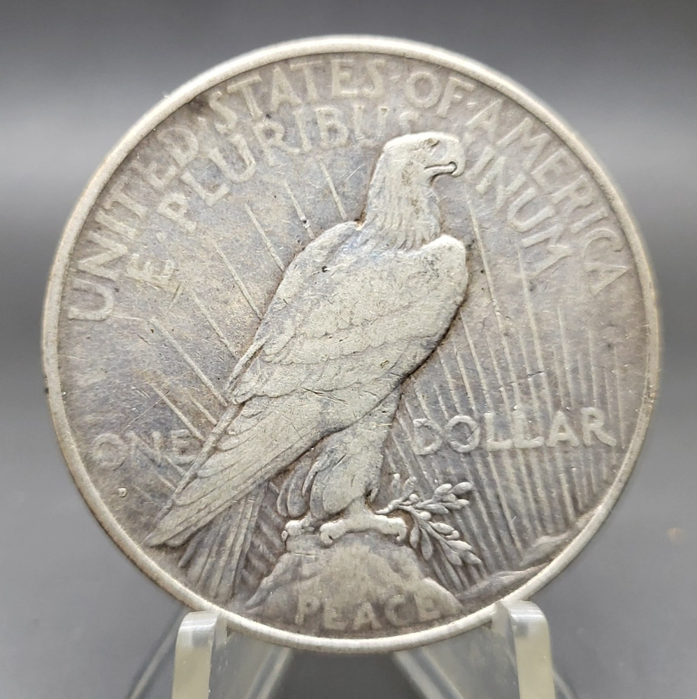 1934 D U.S. Peace 90% Silver Dollar