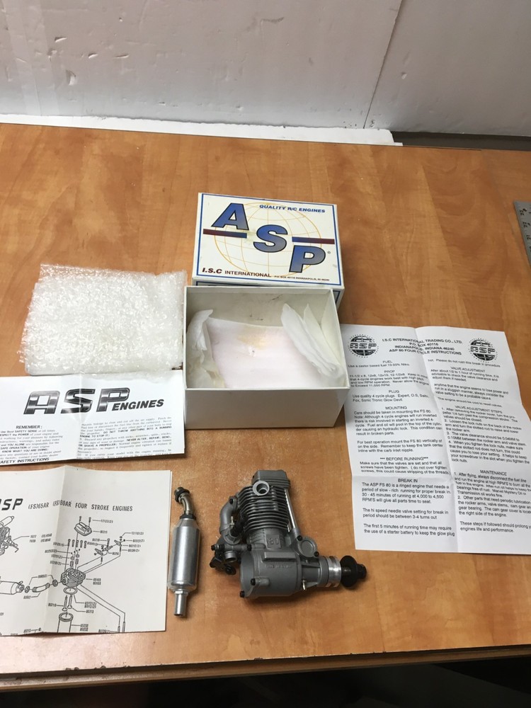 ASP FS 80 AR 4-Stroke  RC Engine  RARE