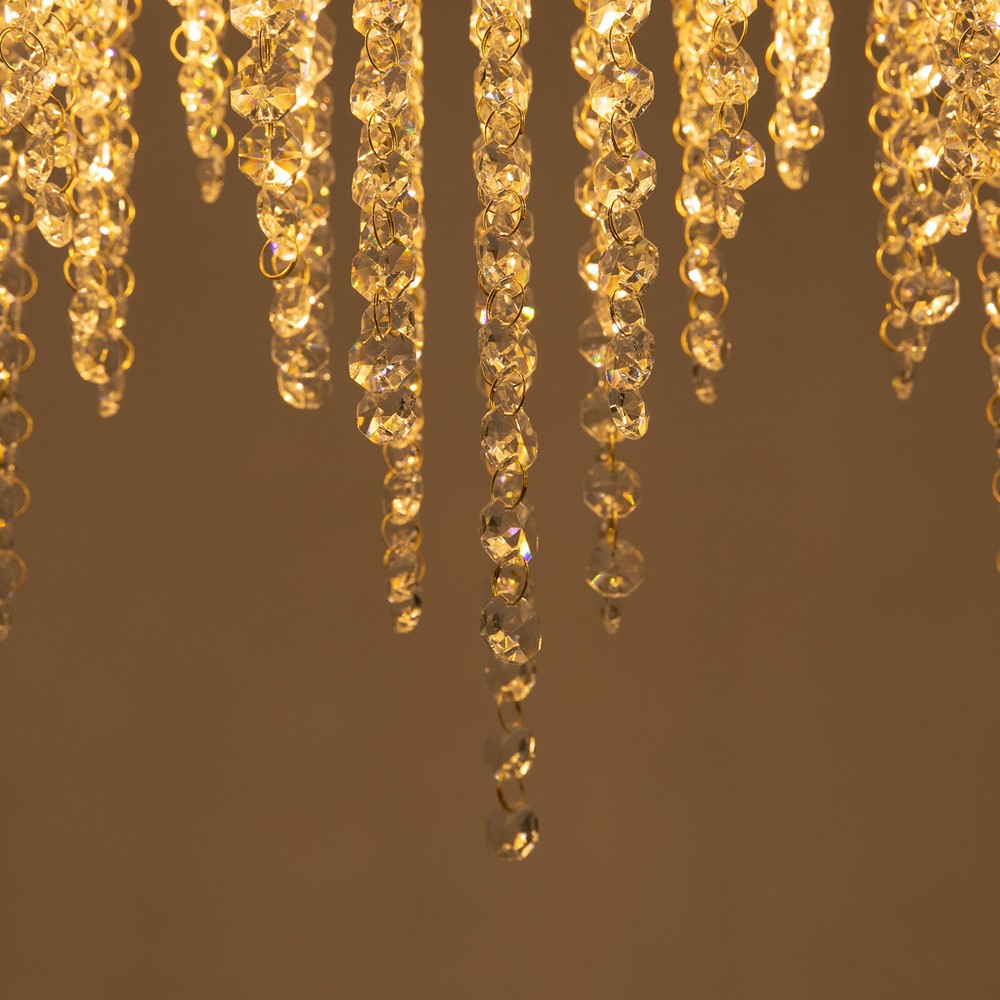 Modern Crystal Chandelier Dining Room Fixture Ceiling Light Lamp Rectangular NEW