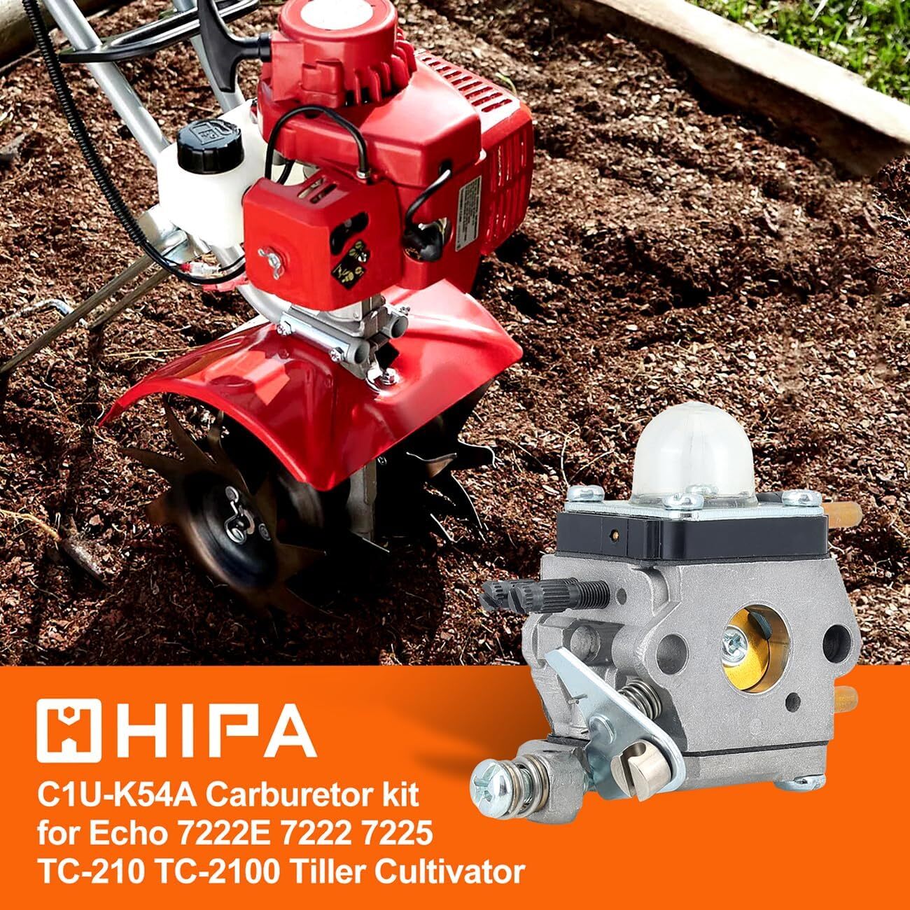 For Mantis Tiller 7222 7225 SV-5C/2 Zama C1U-K82 Carburetor w/ Maintenance Kit