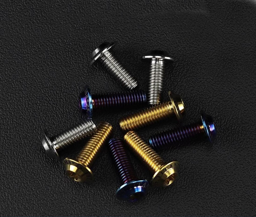Titanium Alloy Umbrella Head Inner Torx Screws for Modification Shell Fixing