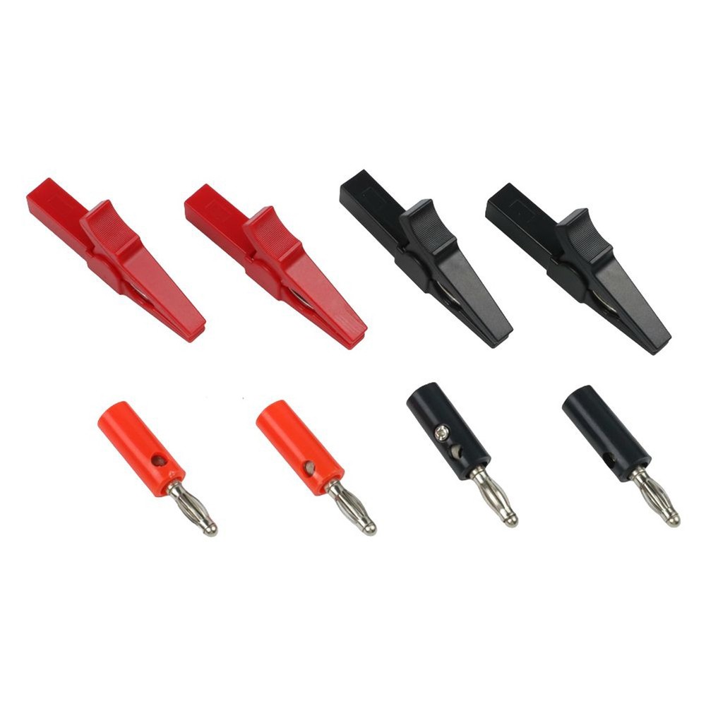 Electrical Testing Kit 4 Pair For Alligator Clips with Banana Connectors