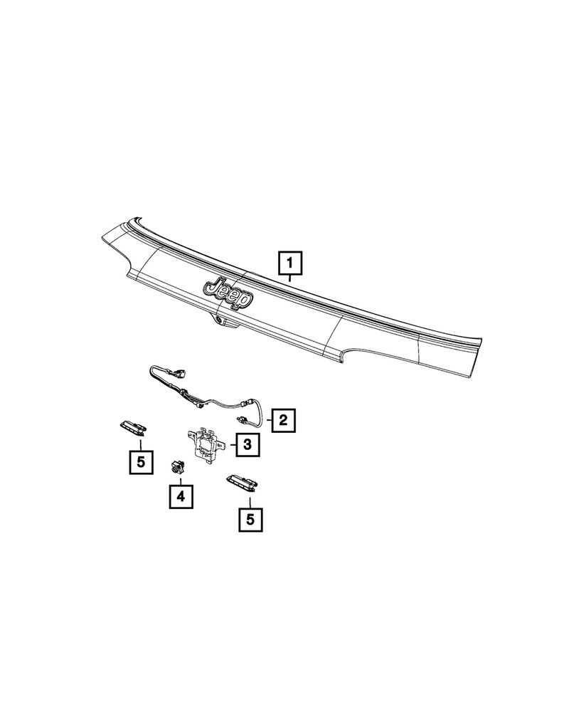 Genuine Mopar Camera Bracket 68364700AA