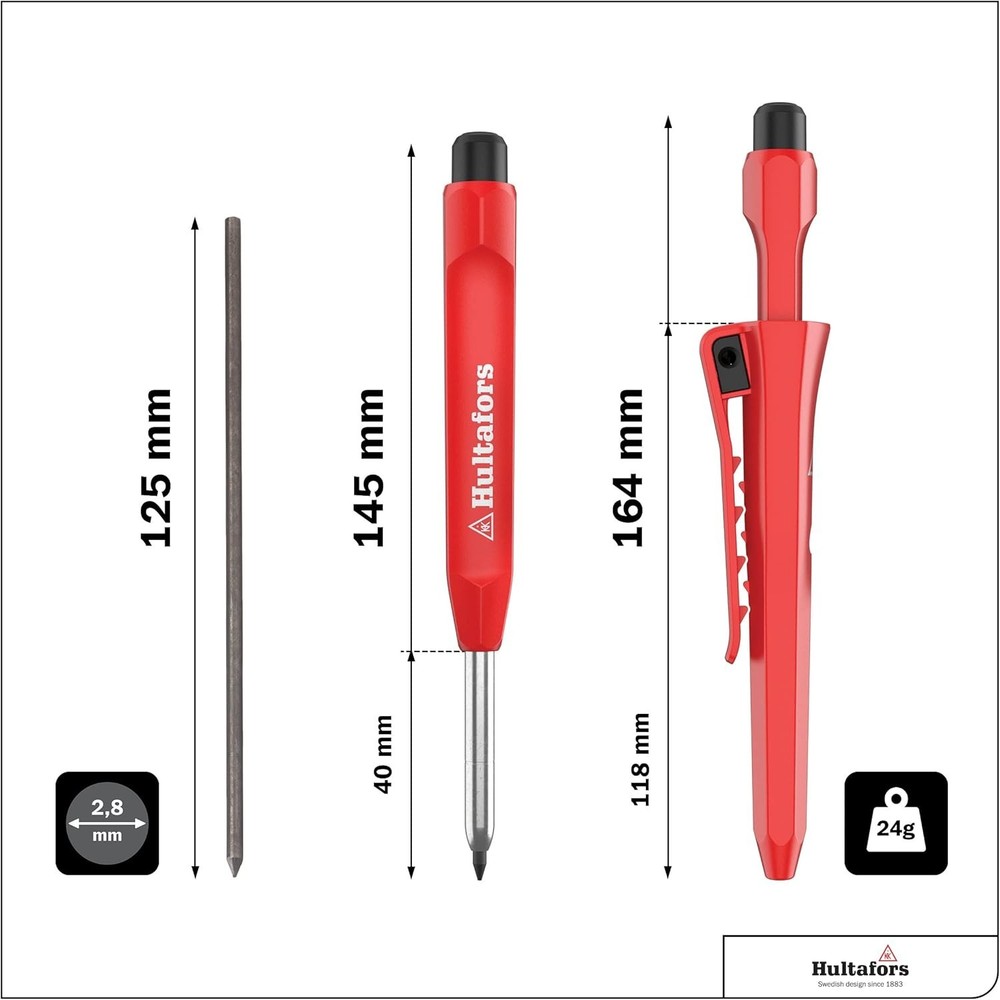 Ergonomic Refillable Dry Marker with Sharpener - Clear Ink for Precision Marking