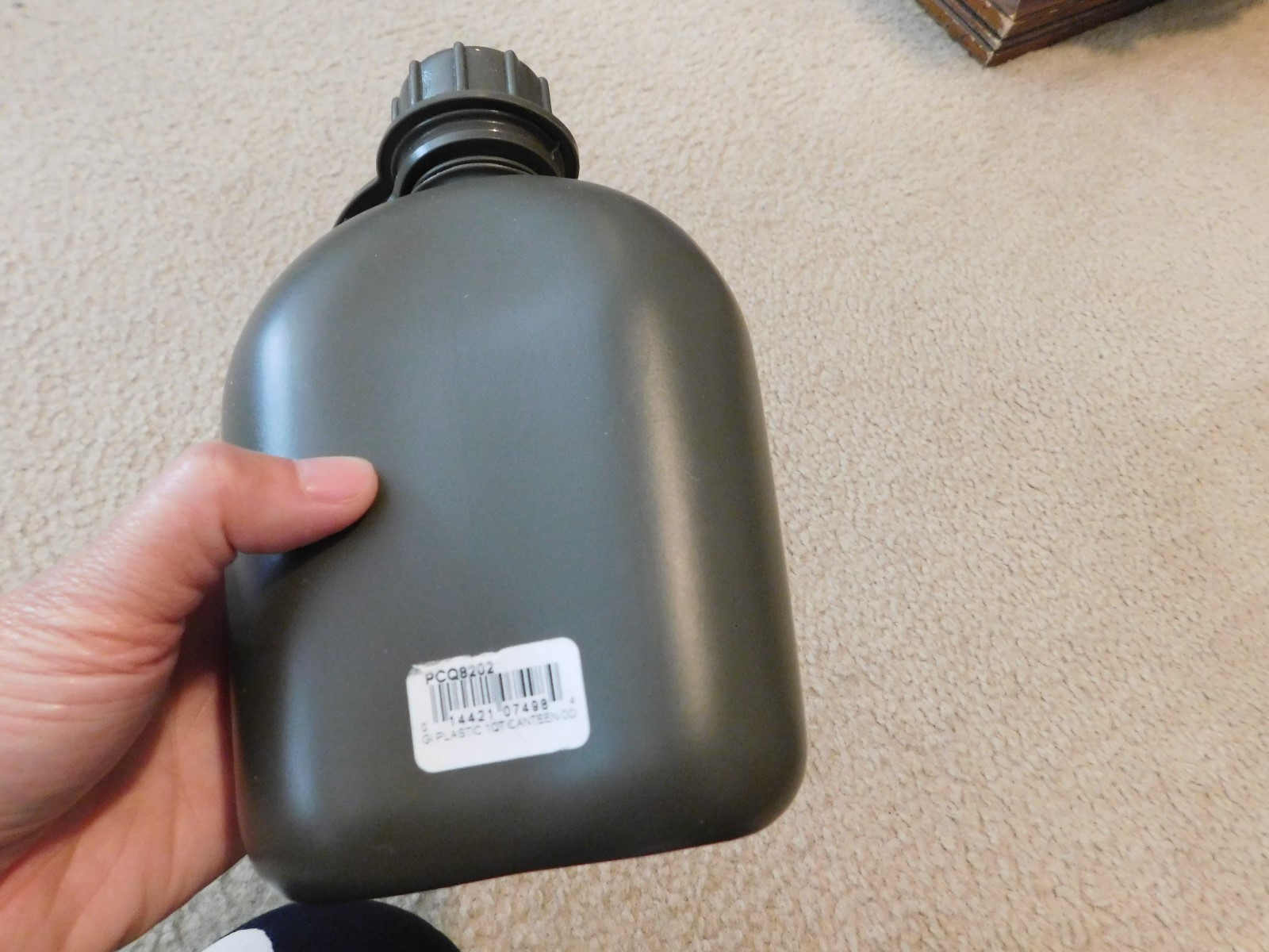 US MILITARY 1 QUART OD GREEN PLASTIC CANTEEN NEW