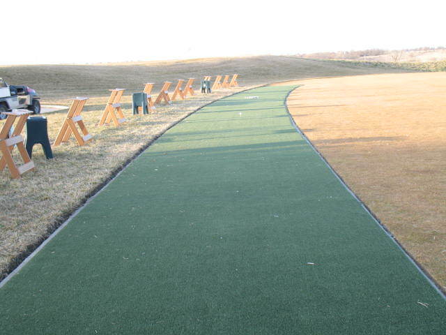 Premium Golf Driving Range Super Tee Line Golf Mat 5' x 10' Holds A Wooden Tee