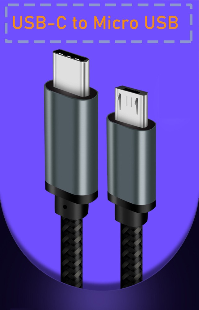 6ft USB C to Micro USB Cable USB Type-C to Micro B OTG Sync Data Charging Cord
