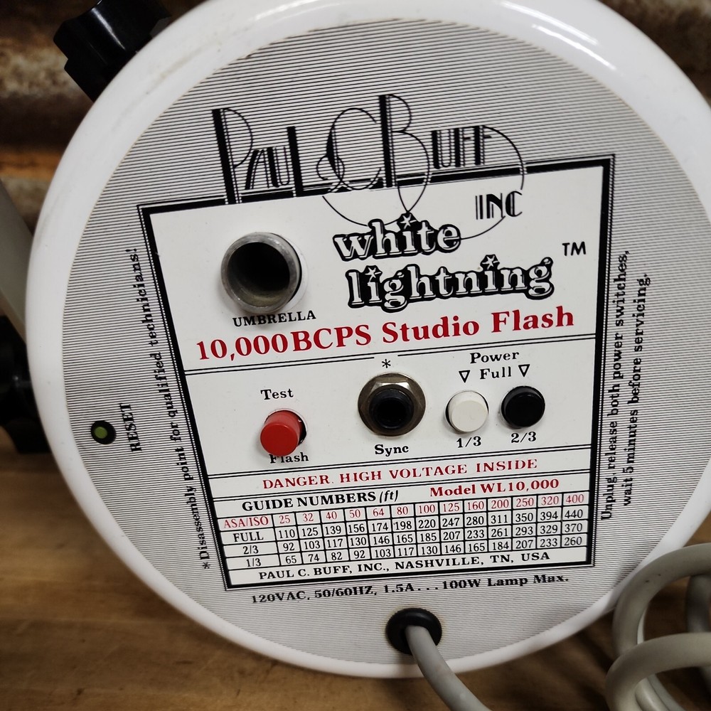 White Lightning 10000 BCPS Studio Flash Monolight Strobe WL10000 #8678