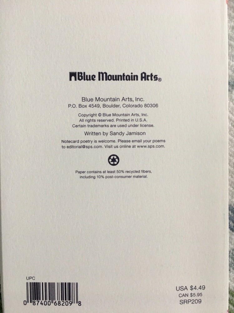 New Blue Mountain Art Card Love