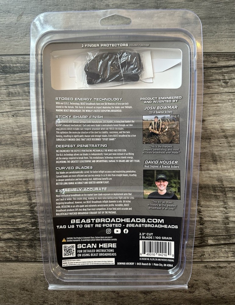 BEAST Titanium 100gr 2.3” (3 pack)