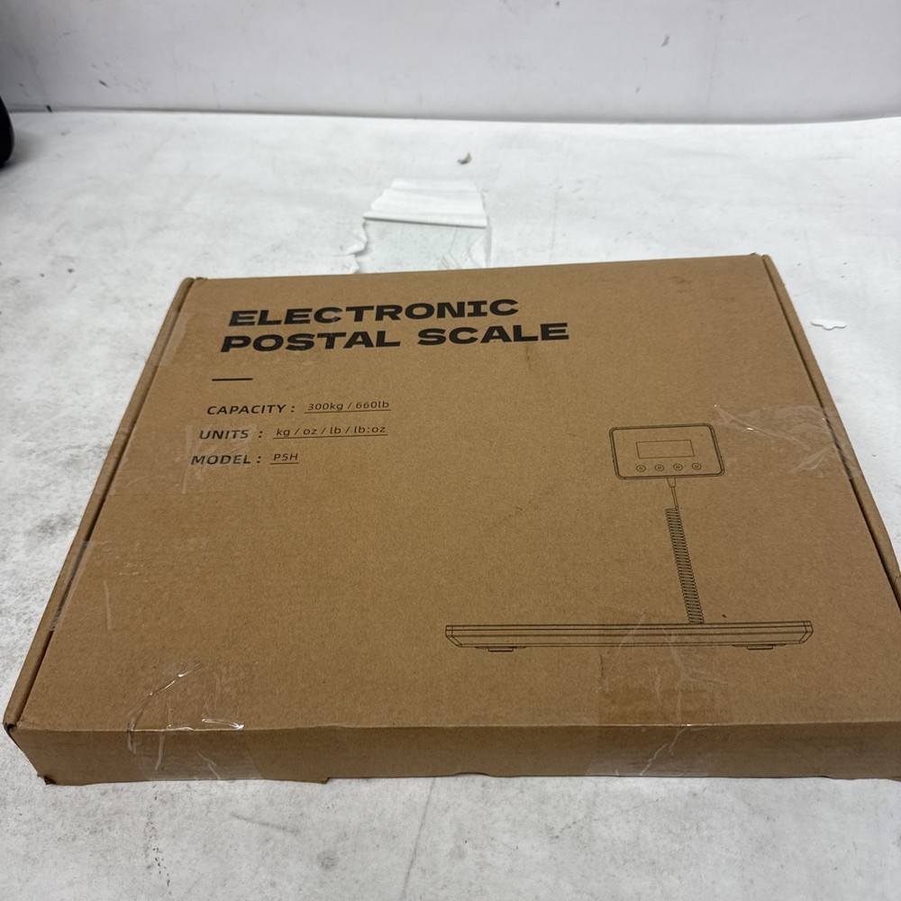 660 lbs Digital Platform Scale Electronic Postal w/ High-Definition LCD Display
