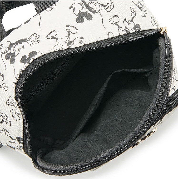 Disney's Mickey Mouse All Over Print Black & White Mini Backpack-NWT