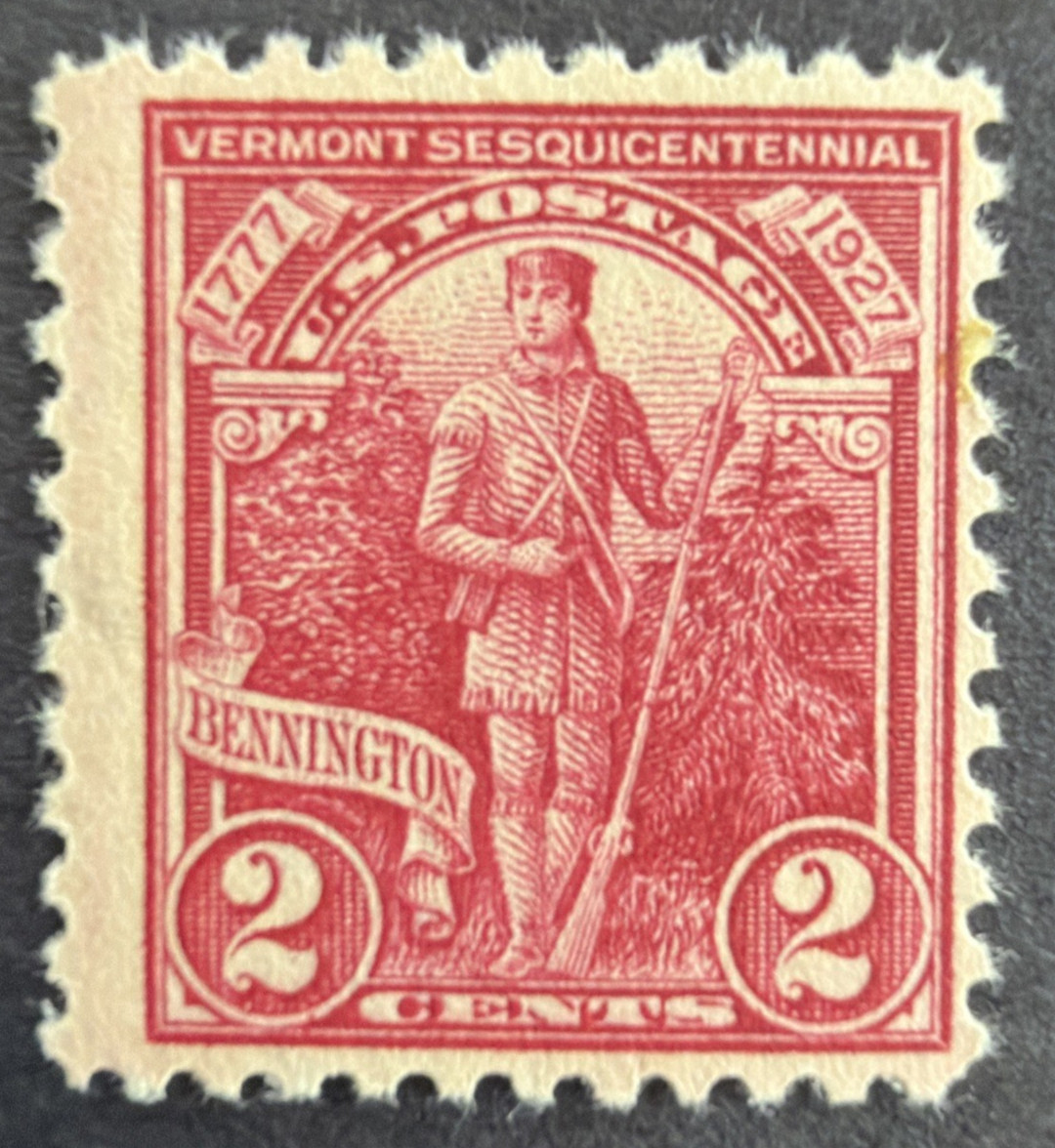US 1927 Sc# 643 MNH Stamp Vermont Independence Battle Bennington 2c