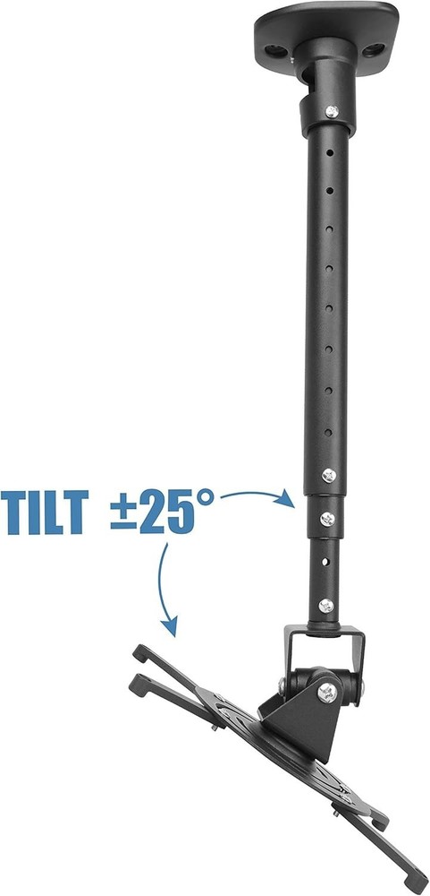 Full Motion Universal Ceiling Projector Mount Bracket with Adjustable Height