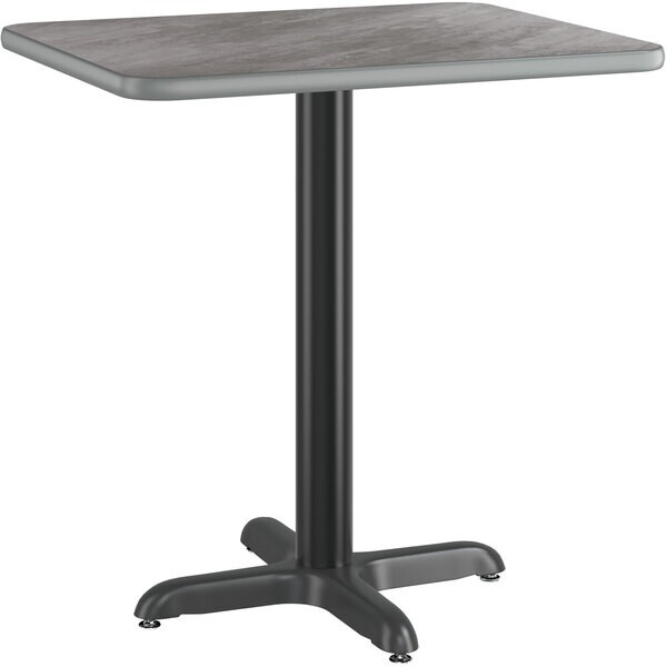 24" x 30" Rectangular Restaurant Table Top with Gray Slate Laminate Top Finish