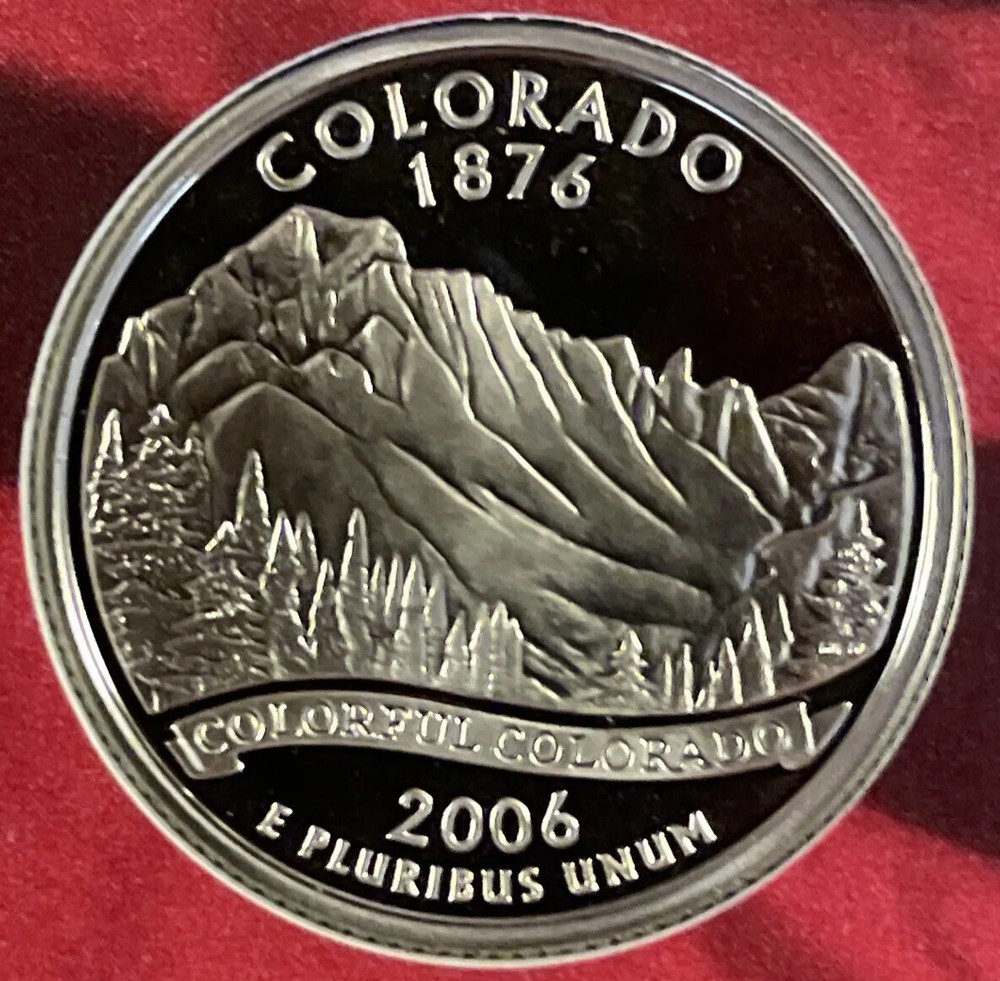 2006-S Colorado Silver Proof State Quarter 90% Silver From Proof Set