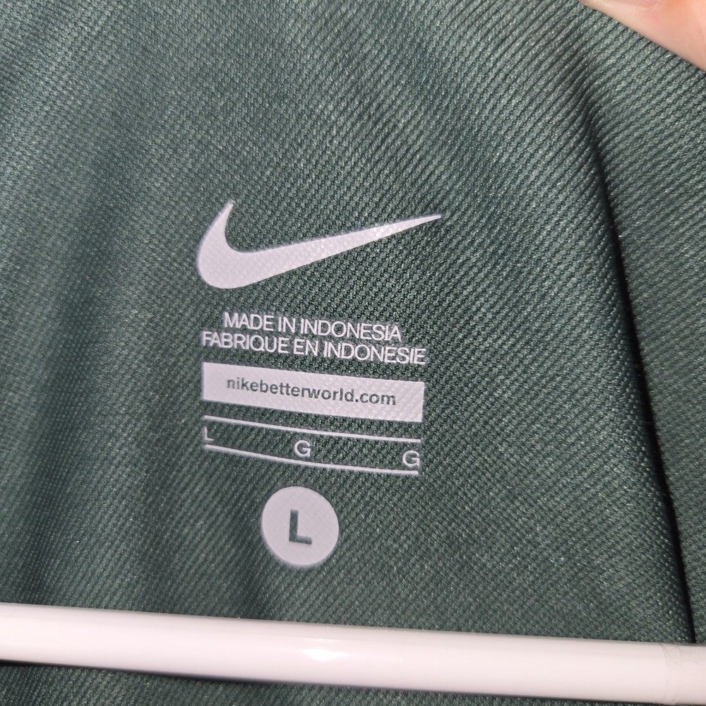 Oregon Ducks Nike Pullover Jacket mens Large v neck Green High Performance
