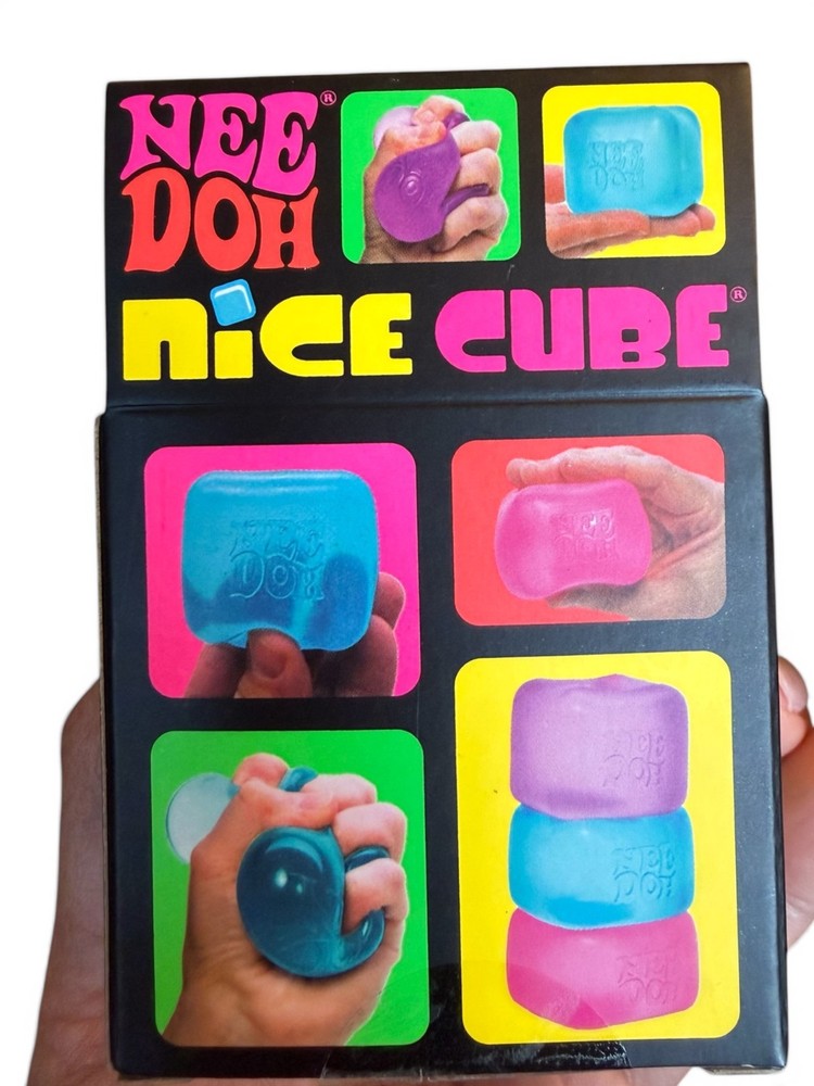 NeeDoh Nice Cube - Super Solid Squish! (Blue) - Brand New/Factory Sealed!