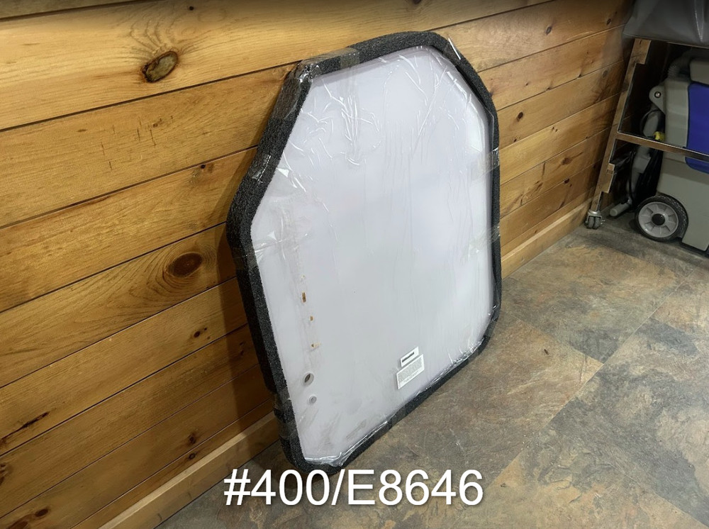 1/2" JCB #400/E8640 Polycarbonate Skid Steer Front Windshield