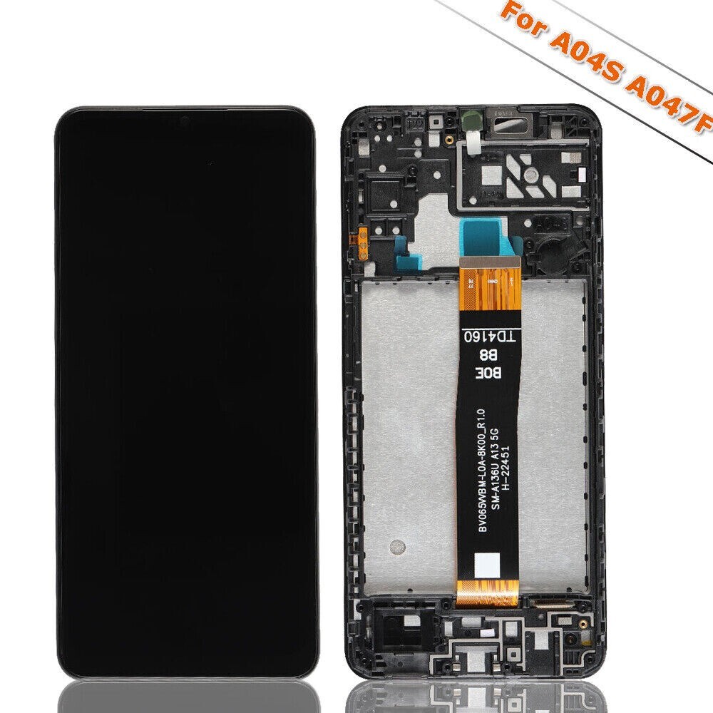 For Samsung Galaxy A04s SM-A047F/DS LCD Screen Touch Digitizer Frame Replacement
